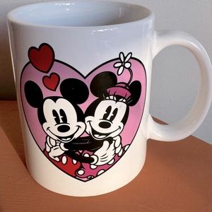 Mickey & Minnie Mouse Valentines Day Heart Minnie Loves Mickey Disney Coffee Mug